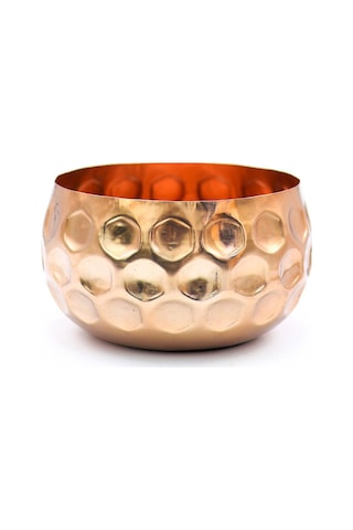 Cuivre Bronz Metal Saksı Büyük Boy