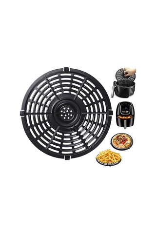 Air Fryer Yedek Izgara Tavası Power Air Fryer Crisper Plakası, B Siyah
