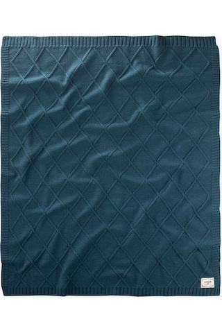 Triko Battaniye 80x100 CM Petrol Petrol Mavi