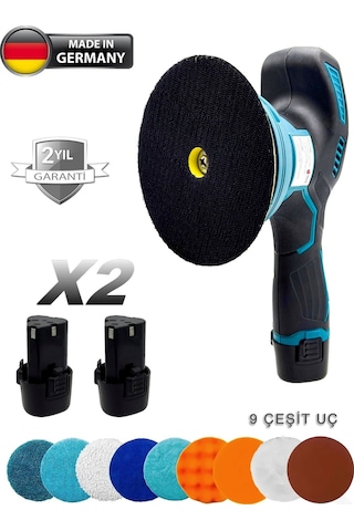 6 Kademe Devir Ayarlı Pasta Cila Polisaj Zımpara Makinesi Full