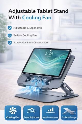 Lenovo Tab M9 Tb310fu Uyumlu Fanlı Tablet Ve Laptop Standı