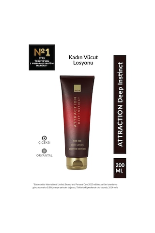 Attraction Deep Instinct Kadın Vücut Losyonu 125 Ml.