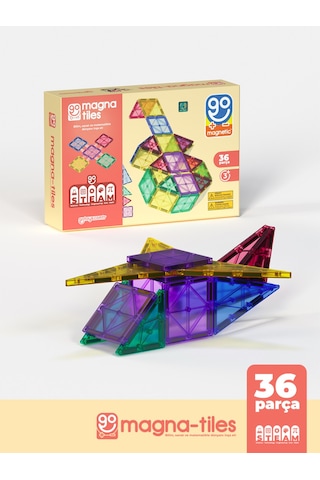 Go Magnetic Series 36 Parça Manyetik Yapı Blokları Original - Mıknatıslı Manyetik Bloklar
