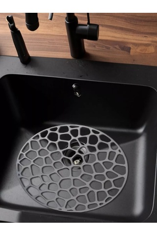 Vasilisa Krasa Mutfak Lavabo İçin Yuvarlak 30 Cm Izgara 211260222 Gri