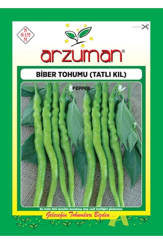 Arzuman Tatlı Kıl Sivri Biber Tohumu 10 G