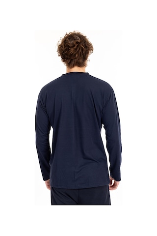 Erkek Jakarlı 2 Uzun Kol Pijama Takımı Füme Füme