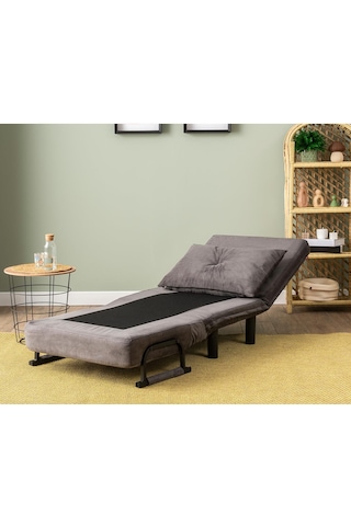 Pafu Sento Tekli Katlanır Yataklı Koltuk - Soho Gri Gri