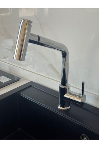 Spiralli 2 Fonksiyonlu Pirinç Eviye Bataryası Gri