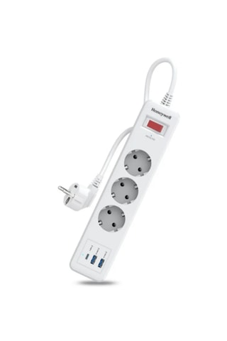 Honeywell Akım Korumalı Priz 3lü 1xtype-c 2xusb-a Hc000037