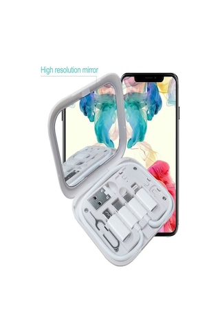 Aynalı, Standlı 8 İn 1 Çok İşlevli Type-c, Usb, Micro Lighting Po