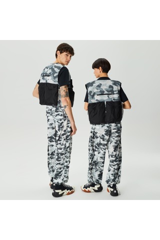 Raıns Rains Naha Wide Unisex Gri-siyah Pantolon