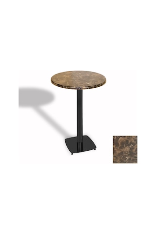 Bistro Masa Tokyo Esb - Werzalit, Wermodin Ve Allzalit Tabla 60 Cm Çap - Karacabey Mermer Çok Renkli