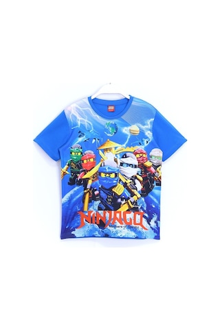 Lego Ninjago 3D Baskılı Erkek Çocuk Kısa Kollu Tişört Mavi Lego Ninjago 3D Baskılı Erkek Çocuk Kısa Kollu Tişört Mavi