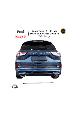 Ford Kuga 3 Krom Bagaj Alt Çıtası 2020 Ve Sonrası Paslanmaz Çelik