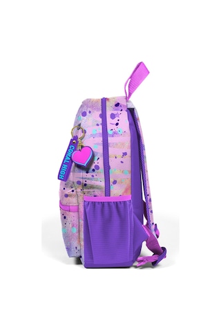 Minik Yuva Sırt Çantası Pembe Mor Fashion Girl Desenli İki Bölmeli 23555