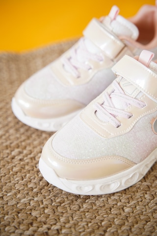 Daxtors Yuki Cırtlı Kız Çocuk Sneaker Spor Ayakkabı Bej