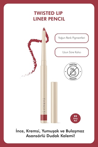 Farmasi Dudak Kalemi 02 Deep Red