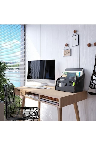 Design Otto Wavy Masaüstü Organizer Evrak Rafı - 6 Renk Siyah - 114808291 Siyah