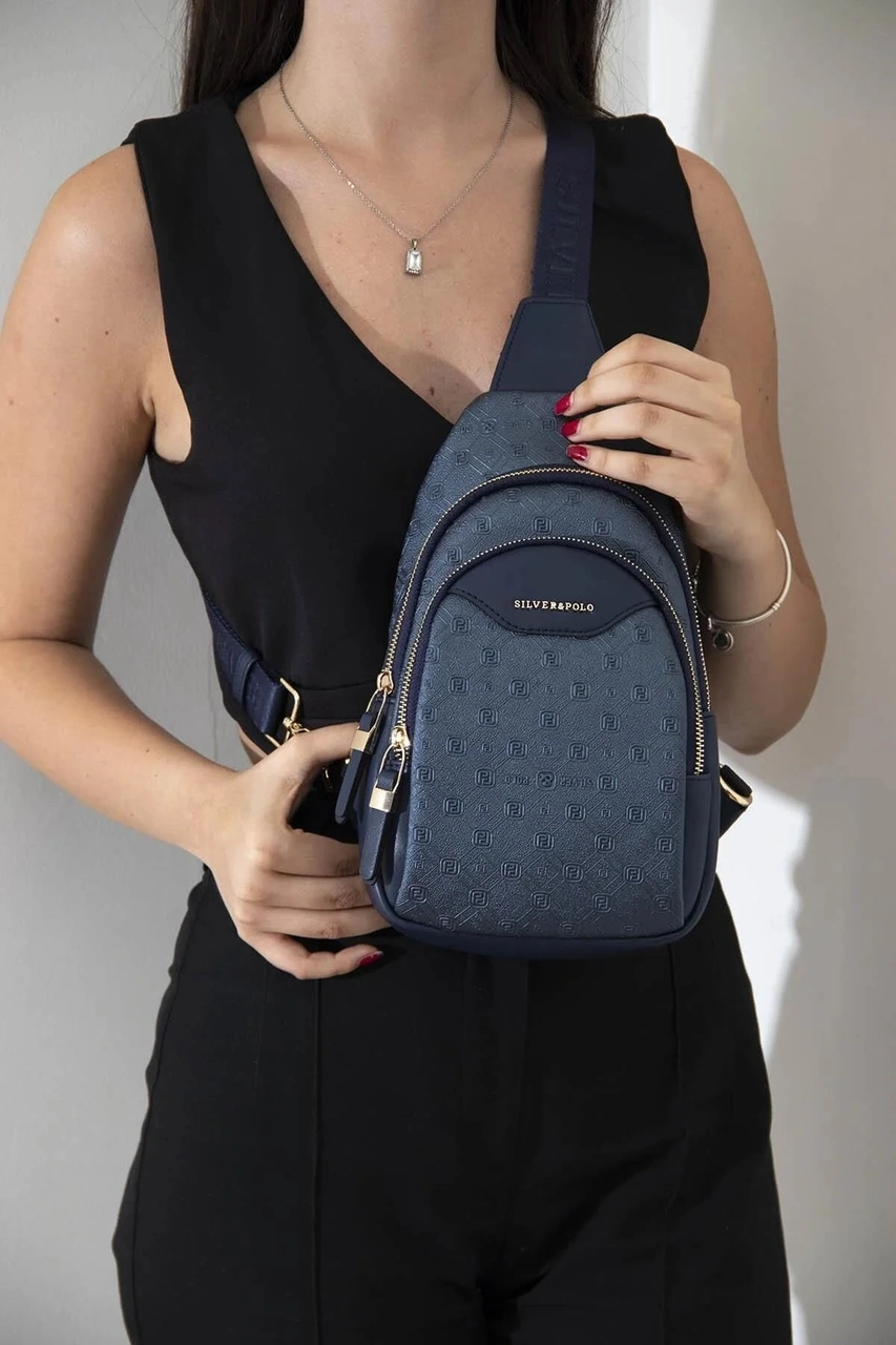 Silver Polo Kadın Bel Çanta 959 Lacivert
