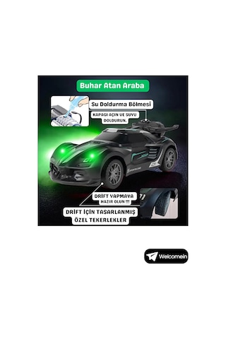 Uzaktan Kumandalı Şarjlı Duman Atan Işıklı Araba 1:20