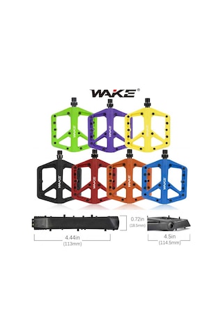 Wake Plastik Mavi Rulmanlı Vidalı Platform Pedal