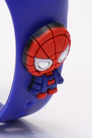 Spiderman Figürlü Dijital Led Takvimli Çocuk Kol Saati Dokunmatik Tuşlu Su Geçirmez Mavi-spider Siyah