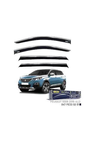 Niken Peugeot 5008 2018 Kromlu Cam Rüzgarlığı 4'lü - Ekolmaks