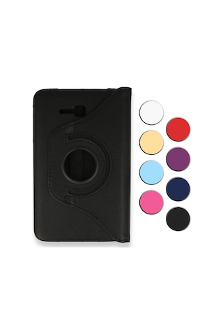 Samsung Uyumlu Tab 3 Lite (T110-T113) 360 Derece Döner Standlı Kılıf