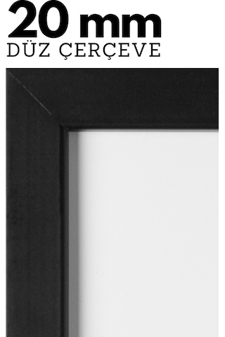 Siyah-20mm-50x70 Cm Mat Pvc Li Camsız Fotoğraf 1000 Parça Puzzle Belge Çerçeve Yatay Dikey Asılabilme