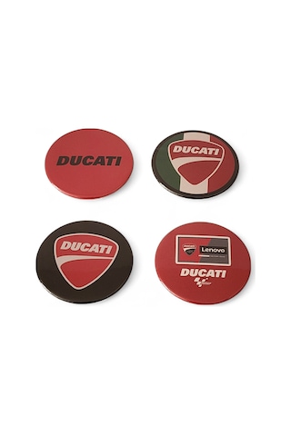 Motosiklet Rozet Set 1 Ducati 4'lü Rozet Karışık Renkli Çok Renkli