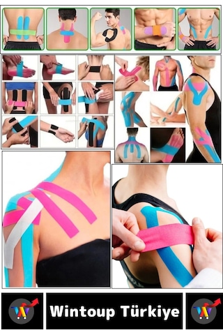 Premium Hızlı Etki Kas Bel Bacak Kol Boyun Sırt Omuz Karın Kalça Spor 5 Metre Isı Ağrı Bandı Siyah