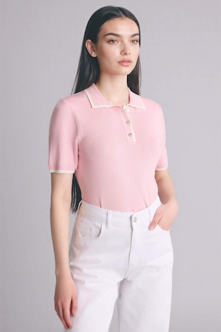 Defacto Fıtted Polo Yaka Kazak C1498ax26sppn475 Pembe-pn475