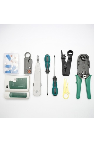 Carrier- Practical Tools, 14 Parça Profesyonel Rj45 Rj11 Ağ