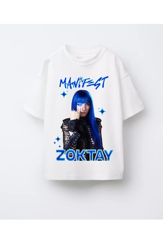 Sea Bubbles Manifest Zoktay Kız Çocuk Tişört St10420 Beyaz