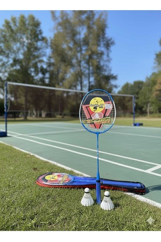 Profesyonel Kalite Çantalı Bedminton Seti 2 Raket 1 Top Badminton Seti Çok Renkli - 789612491