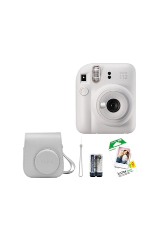 Fujifilm Instax Mini 12 Fotoğraf Makinesi + Askı + Pil + Çanta + 20'li Film