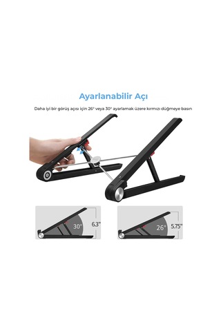 Bix X1 Laptop Sehpası, Katlanabilir, Tablet Sehpası, Alüminyum Alaşım, Sınıf Çalışması, Sku: Smg8690010085993 Diğer