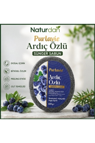 Ardıç Özlü Sünger Sabun Doğal El Yapımı 100g-3 Adet Karışık