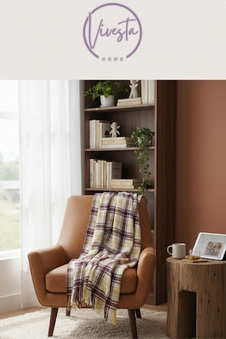 Scotch Battaniye 180 220 Cm Lüks, Yumuşacık Ve Sıcak Tutucu Konfor Battaniyesi Krem - Bordo