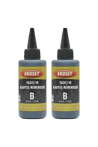 Ekoset Epson L550 Uyumlu Siyah Mürekkep 200 ML