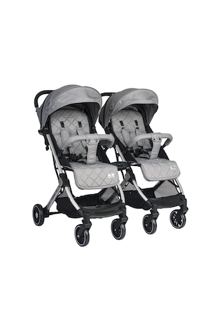 Lorelli Fiorano Kabin Set İkiz Bebek Arabası - Dolphin Grey