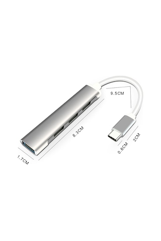 Ally S-803 4 in 1 Type-C to 4 x USB 3.0 HUB Çoğaltıcı Çevirici Dönüştürücü Adaptör