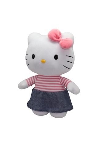 Hello Kitty Pelüş 30 Cm Pink Strip Top Çok Renkli