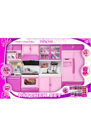 4 Lü Mutfak Seti Kitchen Set Kız Oyuncak 4 Ünite