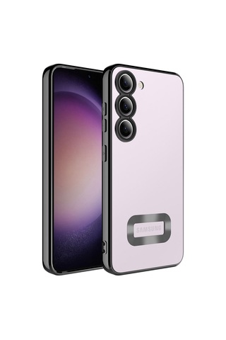 Galaxy S23 Plus Kılıf Kamera Korumalı Logo Gösteren Zore Omega Kılıf
