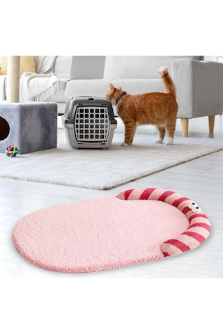 Suntek Uyku Sıcak Kedi Yastığı Yıkanabilir Evcil Pembe-m