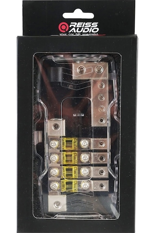 Reiss Amfi Sigortalı Blok Dağıtıcı Reiss 4 Lü Hem Artı Hem Şase Kablo Dağıtıcı Blok