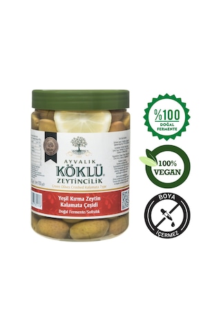 Ayvalık Köklü Zeytincilik Yeşil Kalamata Zeytin 1000 Cc