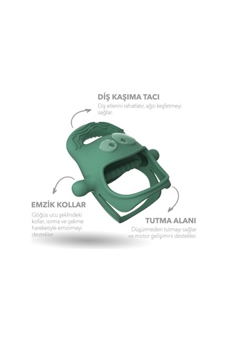 Diş Kaşıyıcı Yeşil Çok Renkli