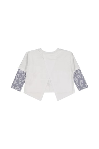 Civil Girls Leopar 2-5 Yaş Sweatshirt Beyaz